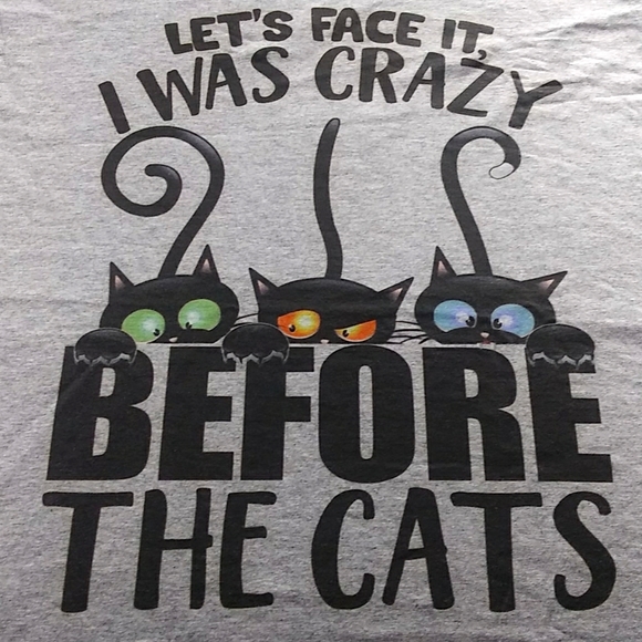 Fruit of the Loom Tops - Crazy Before The Cats Tee